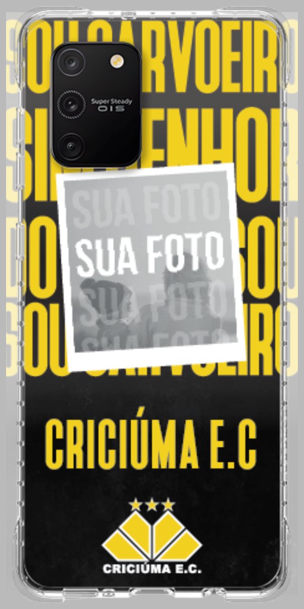 Capinha para Celular Crciúma Estampa Oficial 19