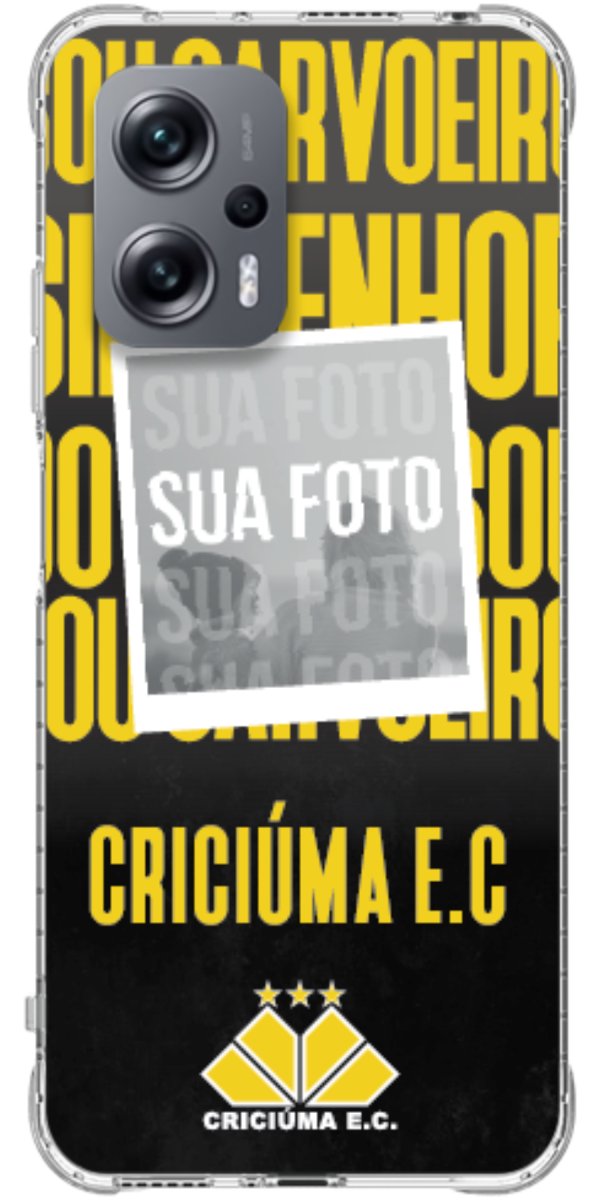 Capinha para Celular Crciúma Estampa Oficial 19