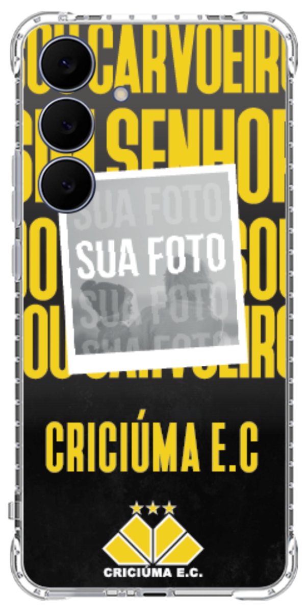 Capinha para Celular Crciúma Estampa Oficial 19
