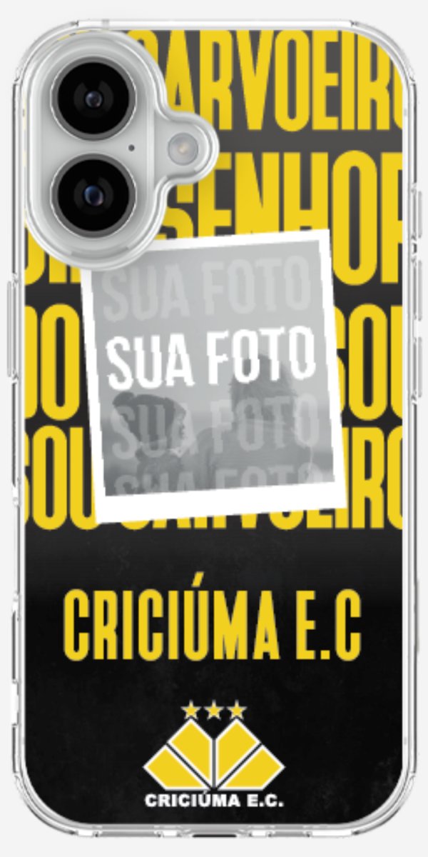 Capinha para Celular Crciúma Estampa Oficial 19