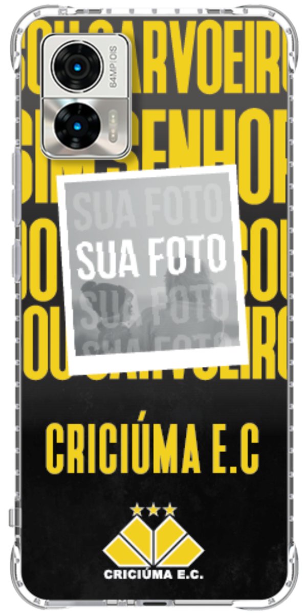 Capinha para Celular Crciúma Estampa Oficial 19