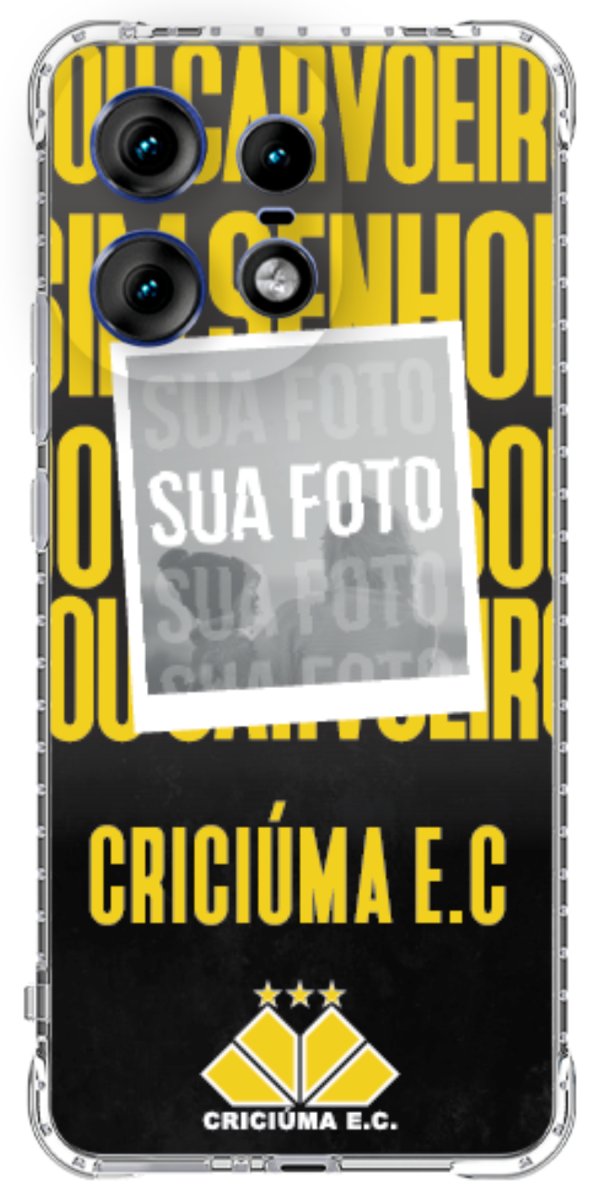 Capinha para Celular Crciúma Estampa Oficial 19