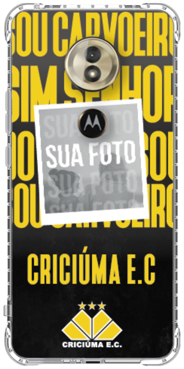 Capinha para Celular Crciúma Estampa Oficial 19