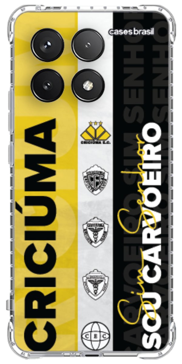 Capinha para Celular Crciúma Estampa Oficial 08