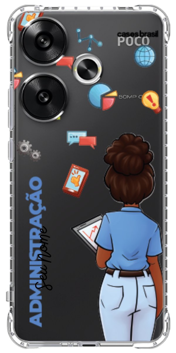 Capinha para Celular Administração - Boneca Profissão