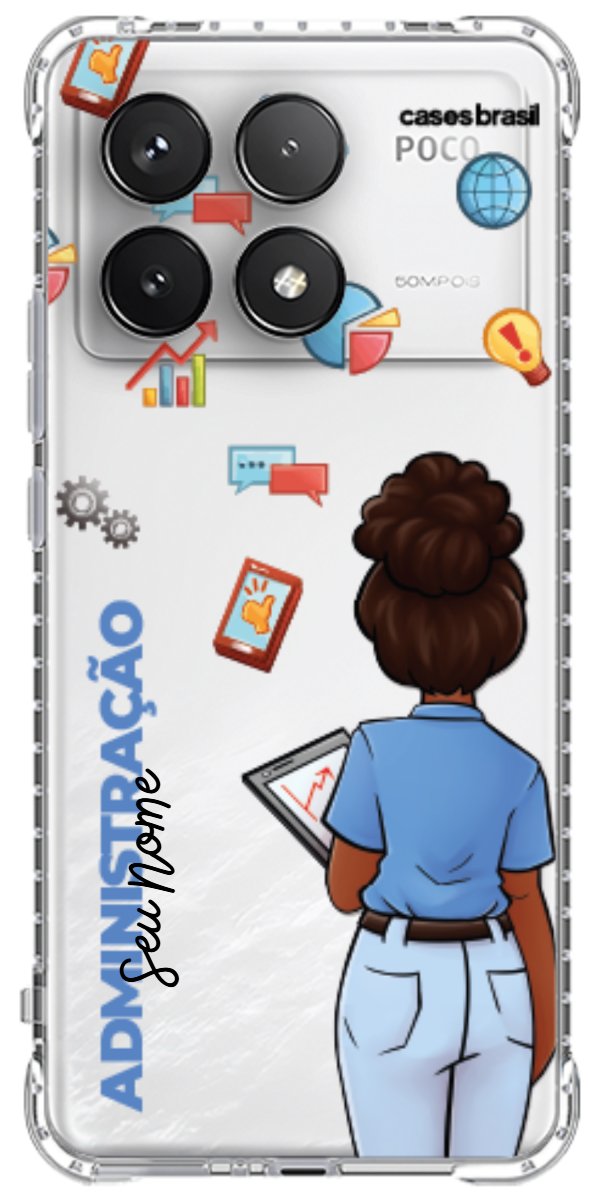 Capinha para Celular Administração - Boneca Profissão