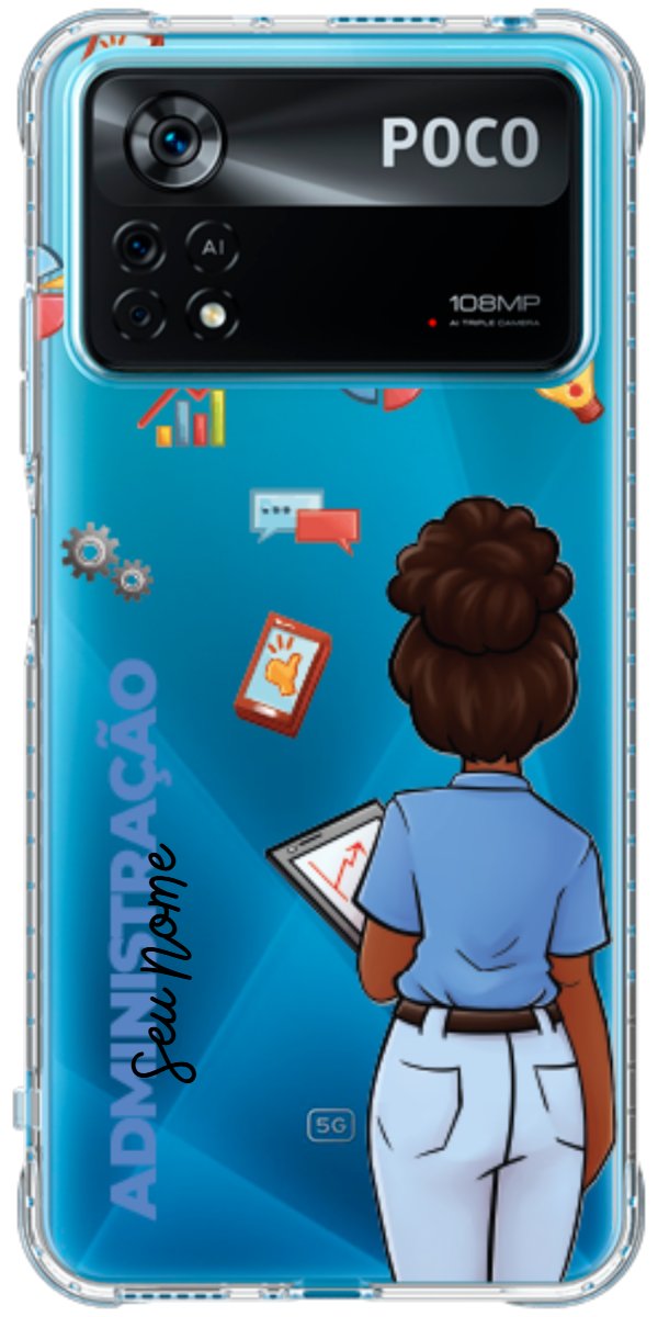 Capinha para Celular Administração - Boneca Profissão