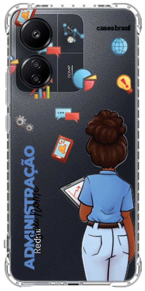 Capinha para Celular Administração - Boneca Profissão