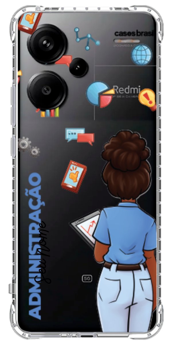 Capinha para Celular Administração - Boneca Profissão