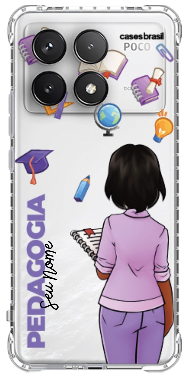 Capinha para Celular Pedagogia - Boneca Profissão