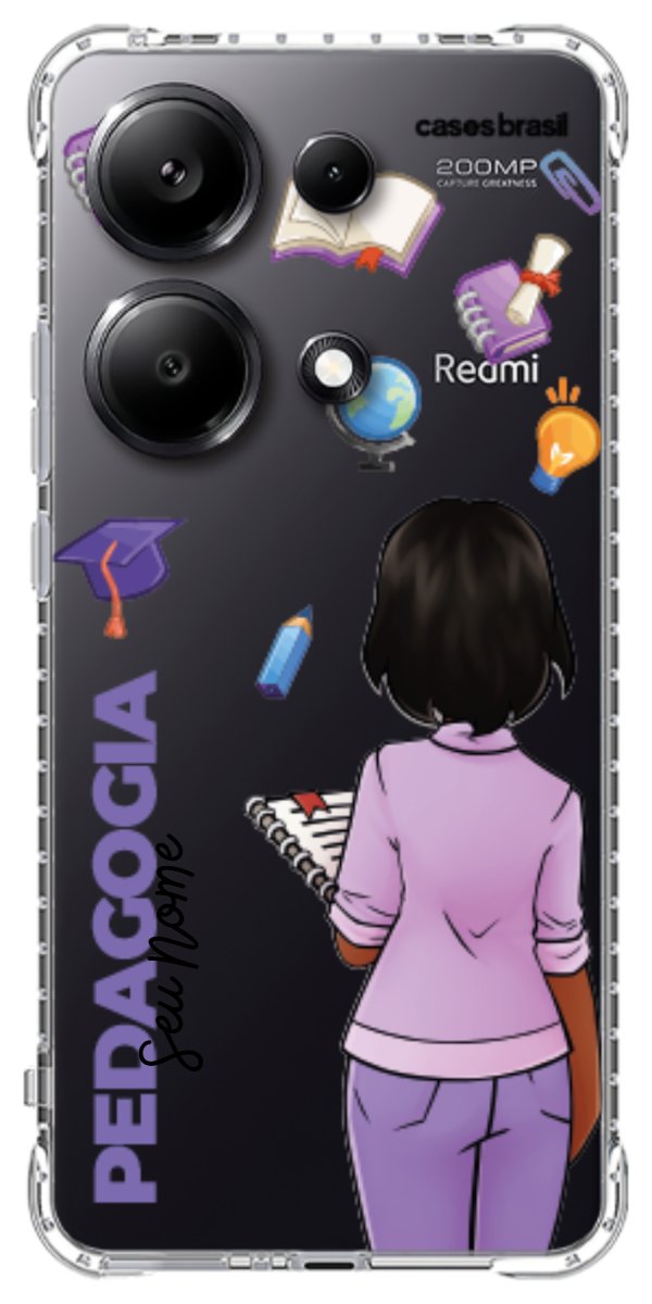 Capinha para Celular Pedagogia - Boneca Profissão