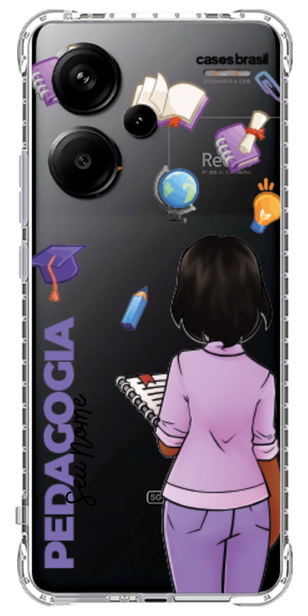 Capinha para Celular Pedagogia - Boneca Profissão