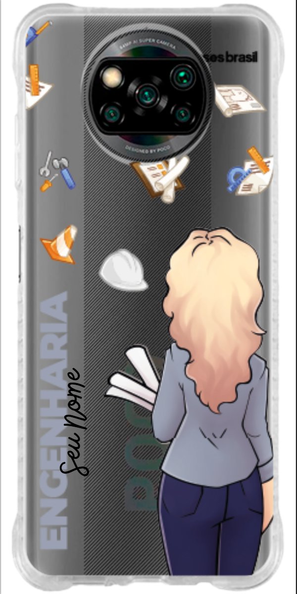 Capinha para Celular Engenharia - Boneca Profissão