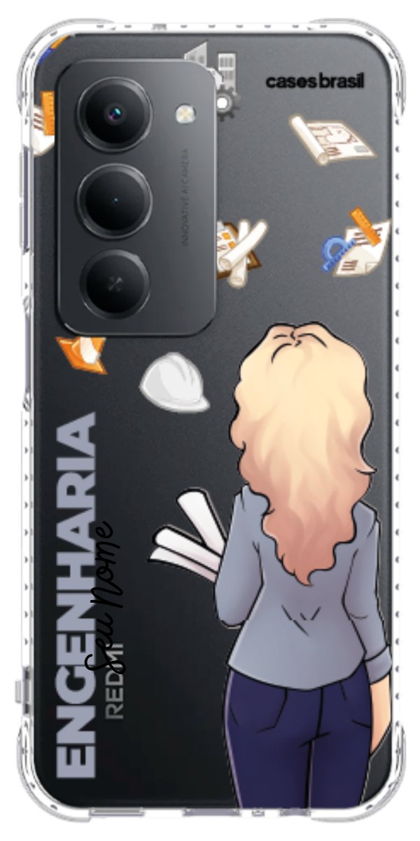 Capinha para Celular Engenharia - Boneca Profissão