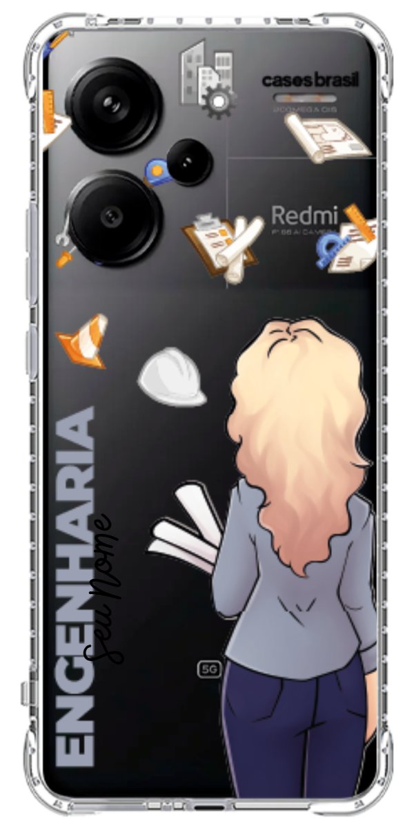 Capinha para Celular Engenharia - Boneca Profissão