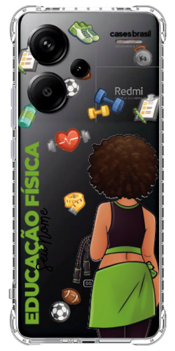 Capinha para celular Educação Física - Boneca Profissão
