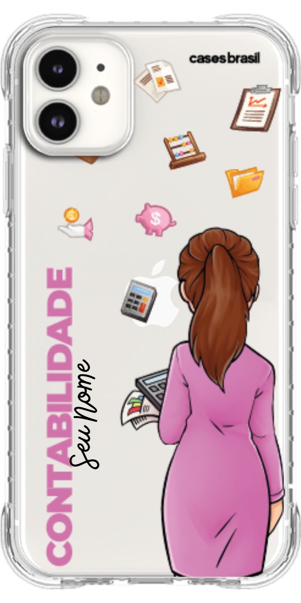 Capinha para Celular Contabilidade - Boneca Profissão