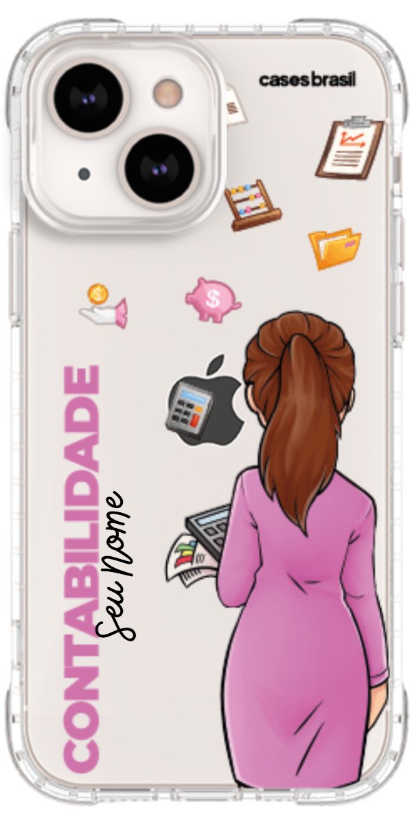 Capinha para Celular Contabilidade - Boneca Profissão