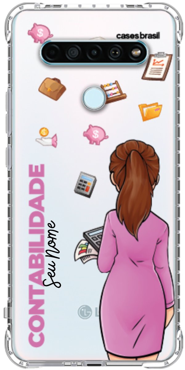 Capinha para Celular Contabilidade - Boneca Profissão