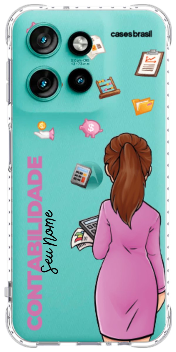 Capinha para Celular Contabilidade - Boneca Profissão
