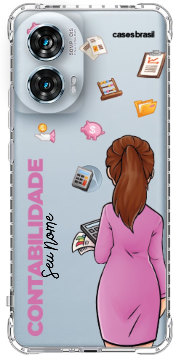 Capinha para Celular Contabilidade - Boneca Profissão