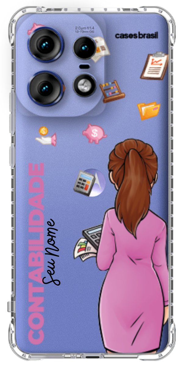 Capinha para Celular Contabilidade - Boneca Profissão