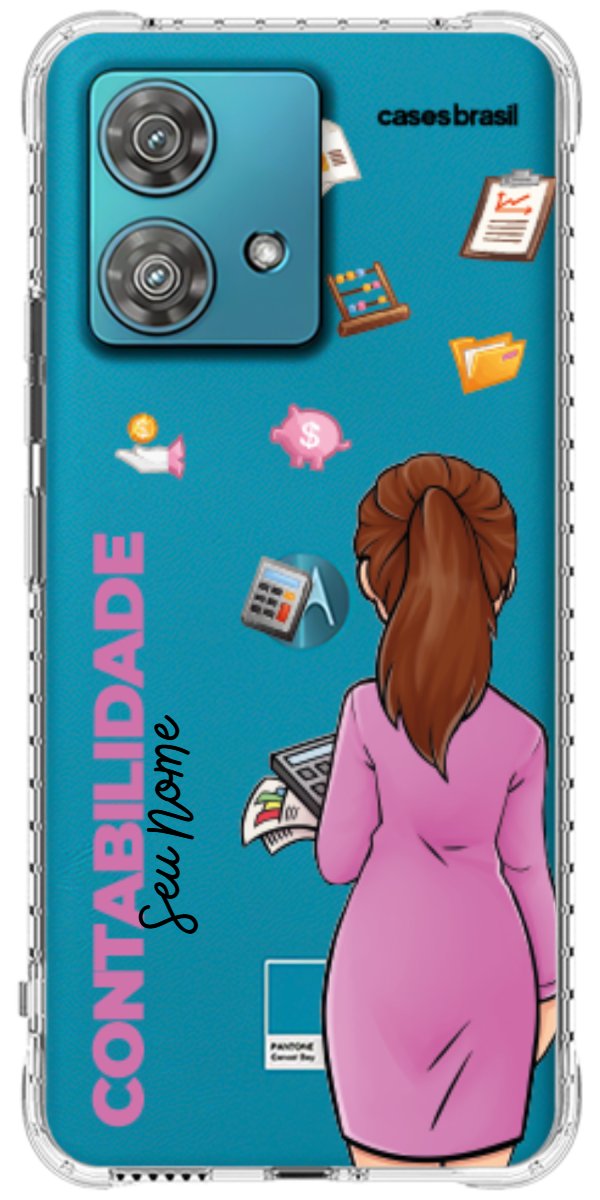 Capinha para Celular Contabilidade - Boneca Profissão