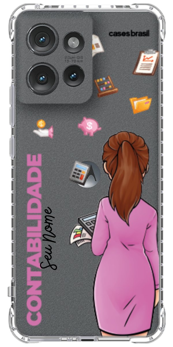 Capinha para Celular Contabilidade - Boneca Profissão