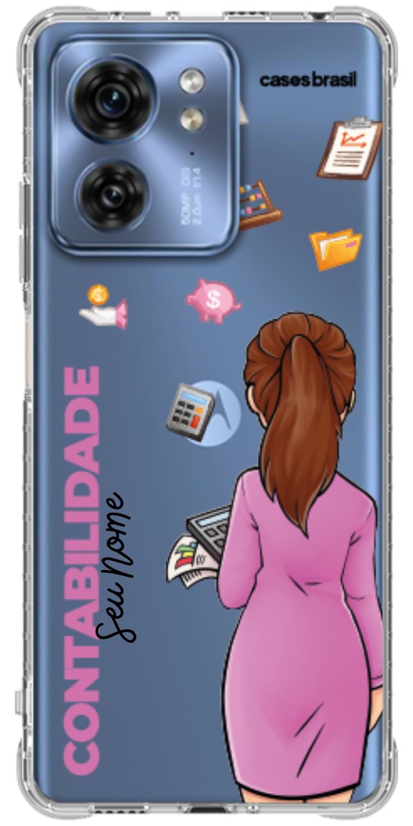 Capinha para Celular Contabilidade - Boneca Profissão