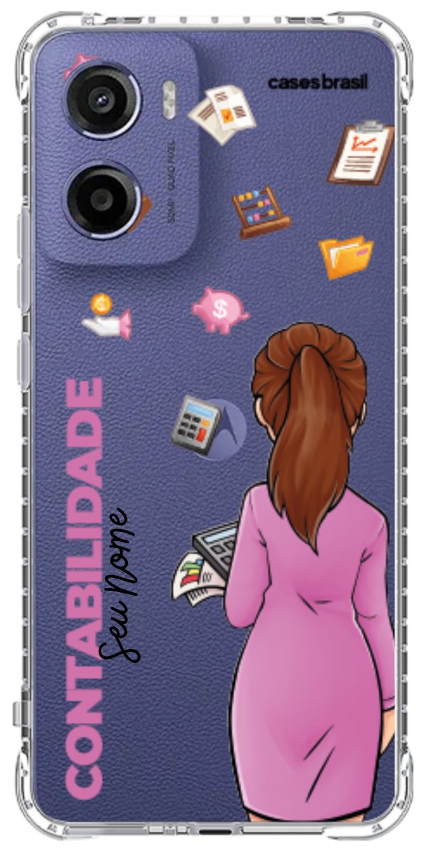 Capinha para Celular Contabilidade - Boneca Profissão