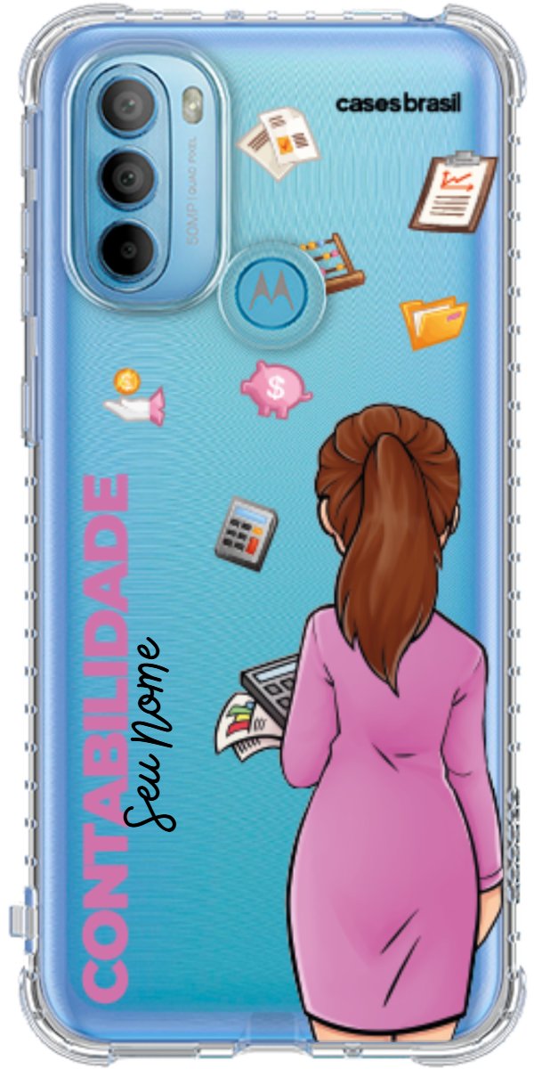 Capinha para Celular Contabilidade - Boneca Profissão