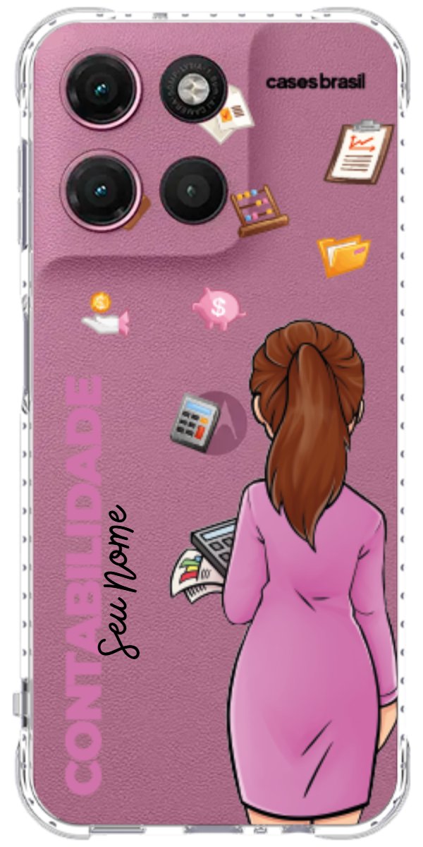 Capinha para Celular Contabilidade - Boneca Profissão
