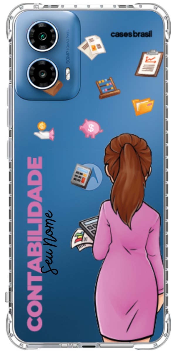 Capinha para Celular Contabilidade - Boneca Profissão