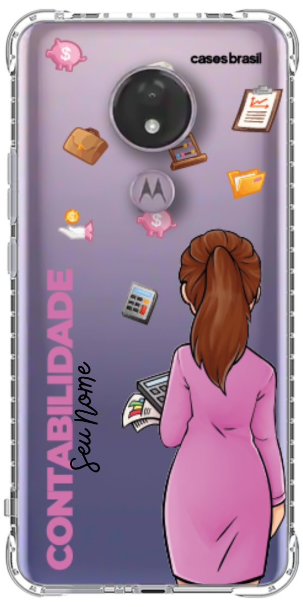 Capinha para Celular Contabilidade - Boneca Profissão