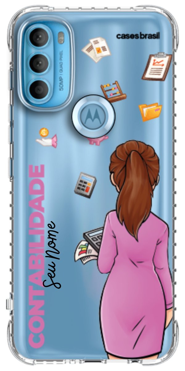 Capinha para Celular Contabilidade - Boneca Profissão