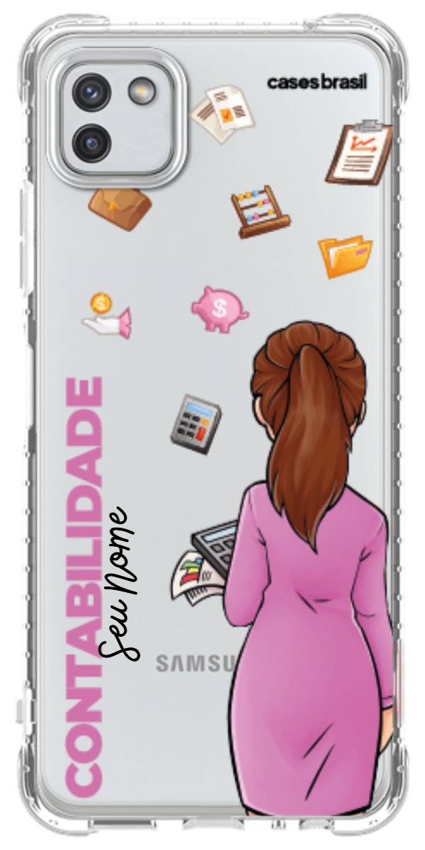 Capinha para Celular Contabilidade - Boneca Profissão