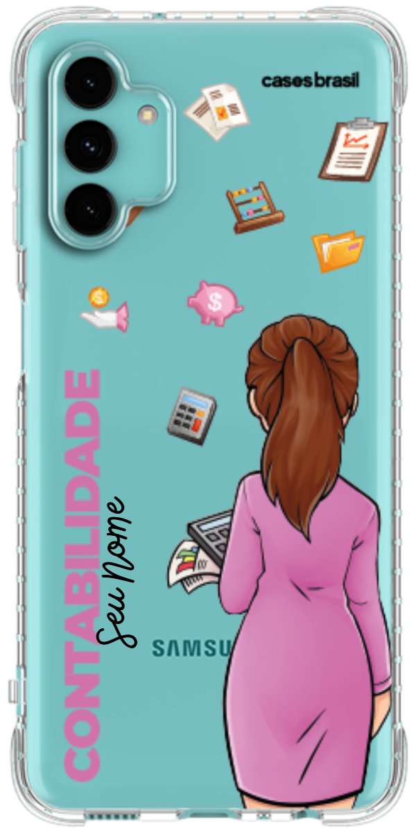 Capinha para Celular Contabilidade - Boneca Profissão