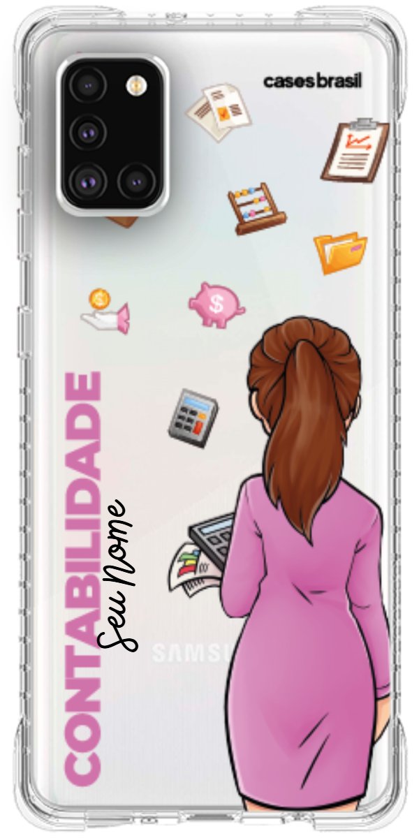 Capinha para Celular Contabilidade - Boneca Profissão