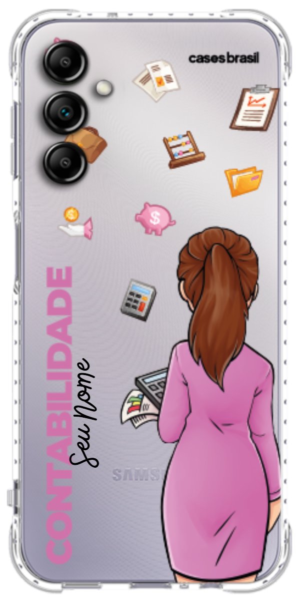 Capinha para Celular Contabilidade - Boneca Profissão