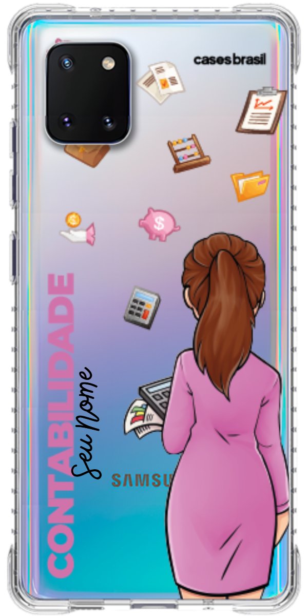 Capinha para Celular Contabilidade - Boneca Profissão