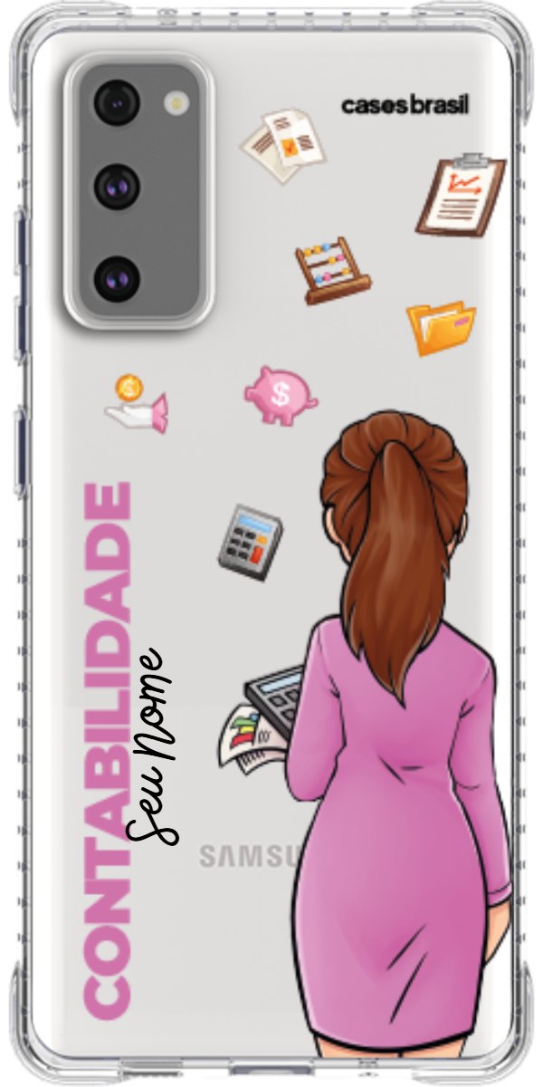 Capinha para Celular Contabilidade - Boneca Profissão