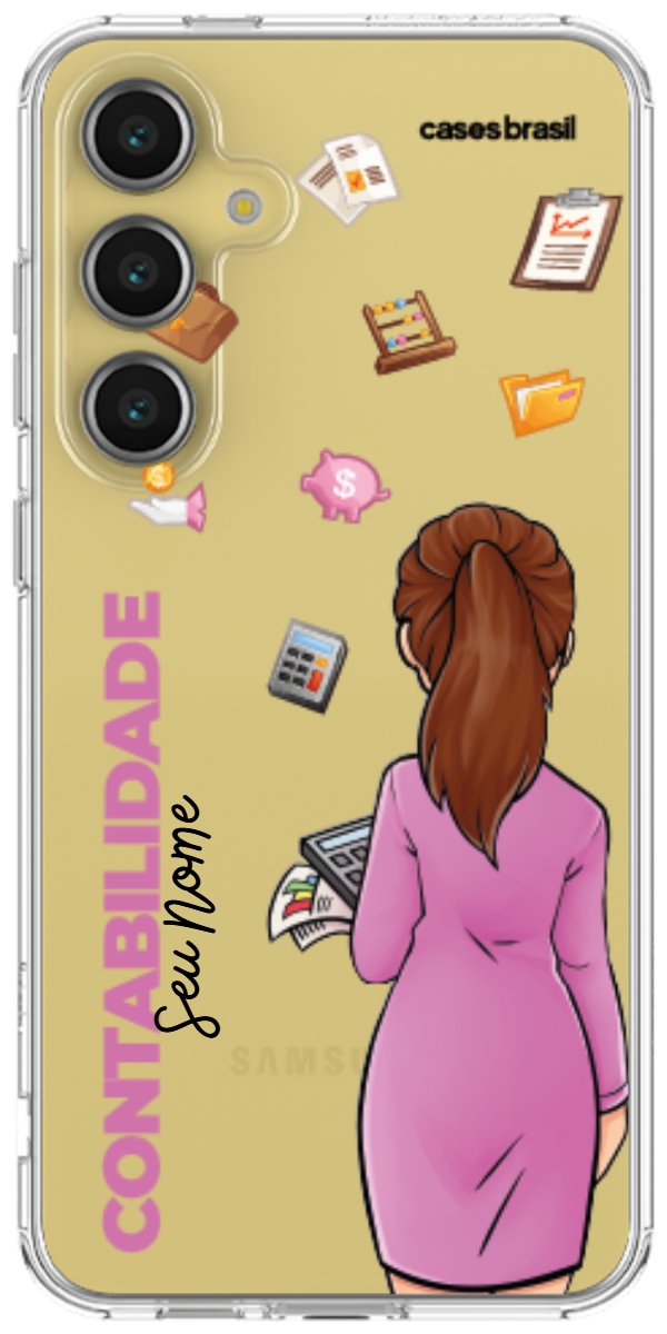 Capinha para Celular Contabilidade - Boneca Profissão