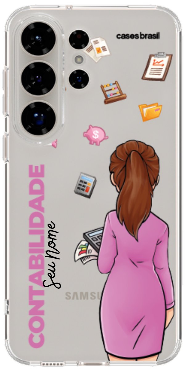 Capinha para Celular Contabilidade - Boneca Profissão