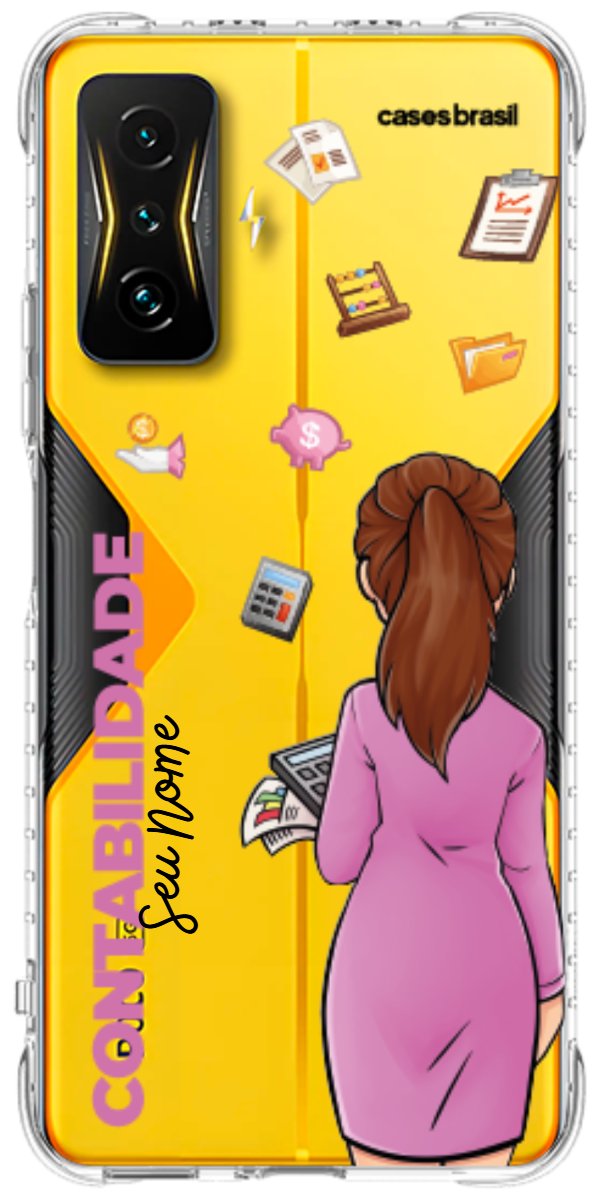 Capinha para Celular Contabilidade - Boneca Profissão