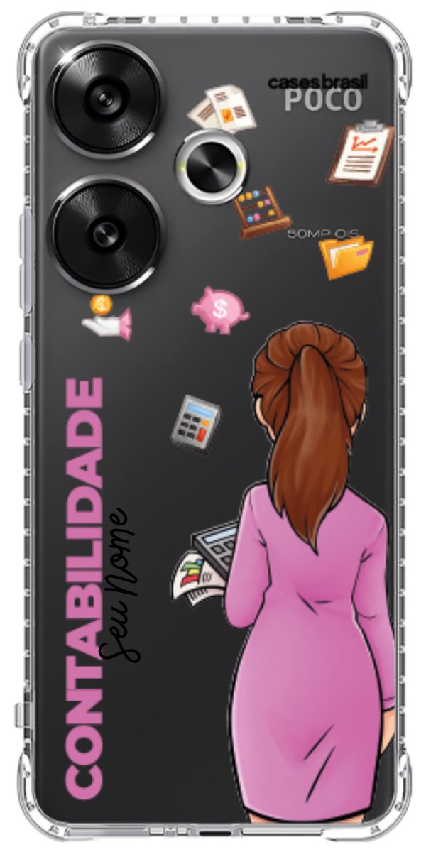 Capinha para Celular Contabilidade - Boneca Profissão