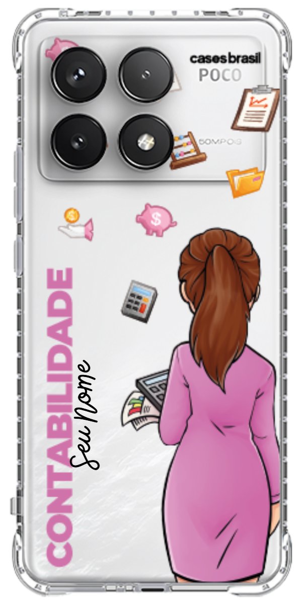 Capinha para Celular Contabilidade - Boneca Profissão