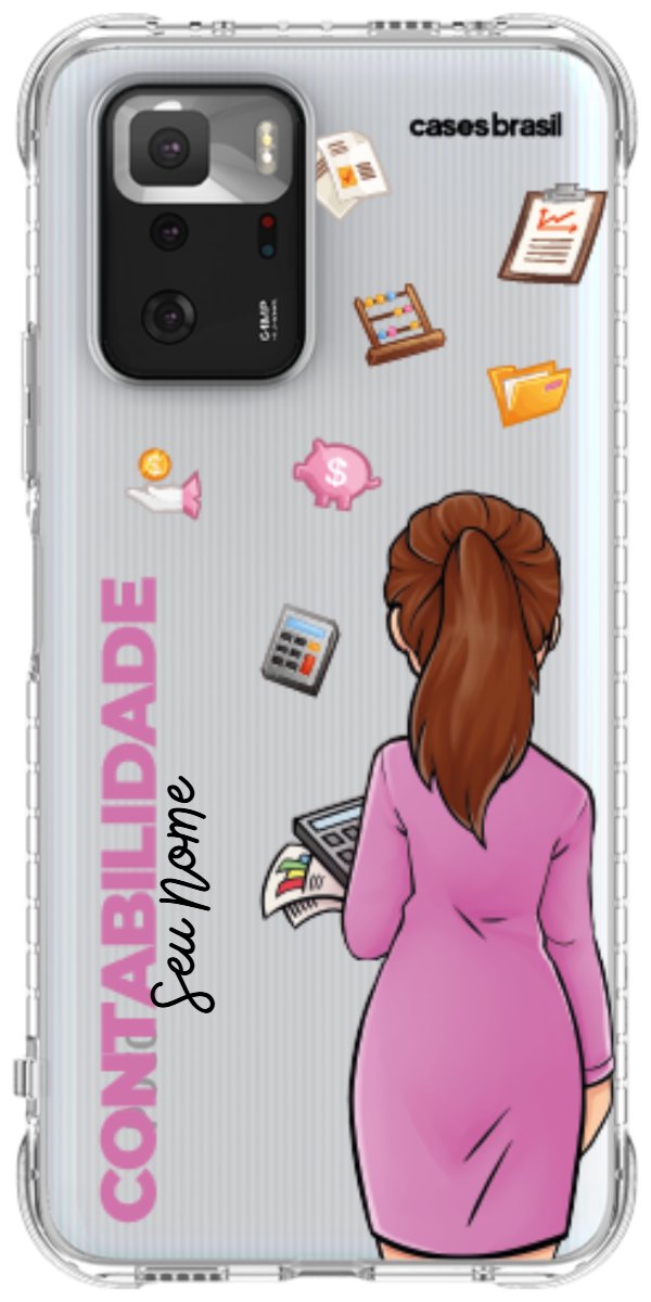 Capinha para Celular Contabilidade - Boneca Profissão