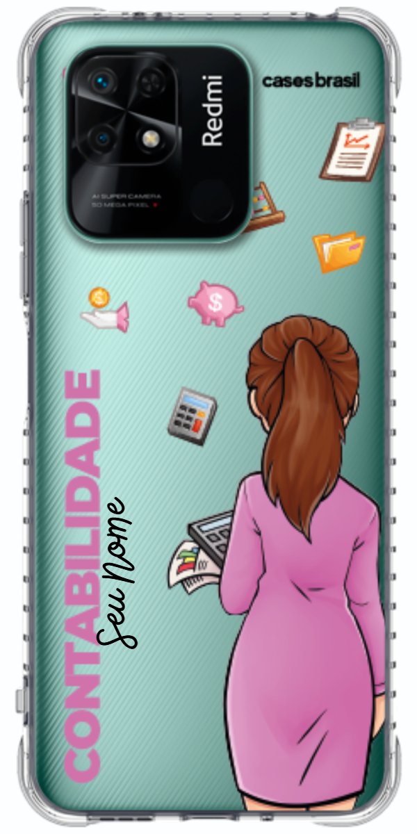 Capinha para Celular Contabilidade - Boneca Profissão