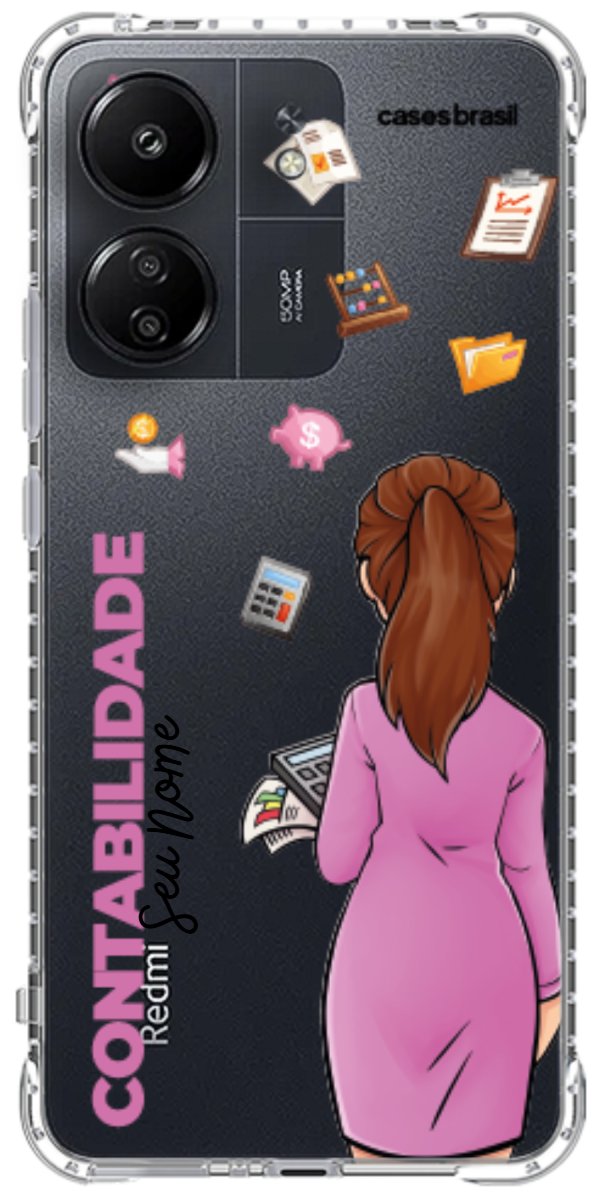 Capinha para Celular Contabilidade - Boneca Profissão