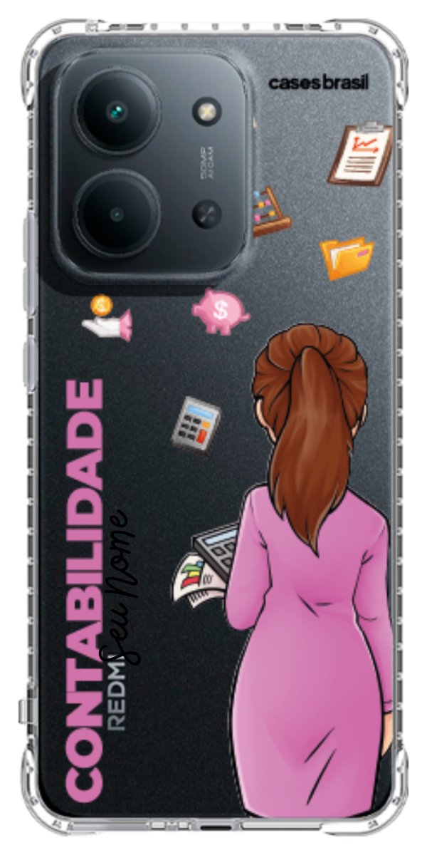 Capinha para Celular Contabilidade - Boneca Profissão